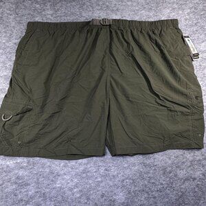 Columbia Mens Size 5X Swim Shorts Trunks Swimsuit Green Cargo Pockets Lined NWT‎